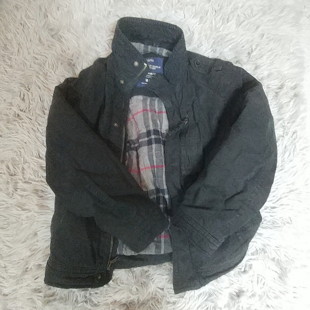 American eagle coat jacket black thick